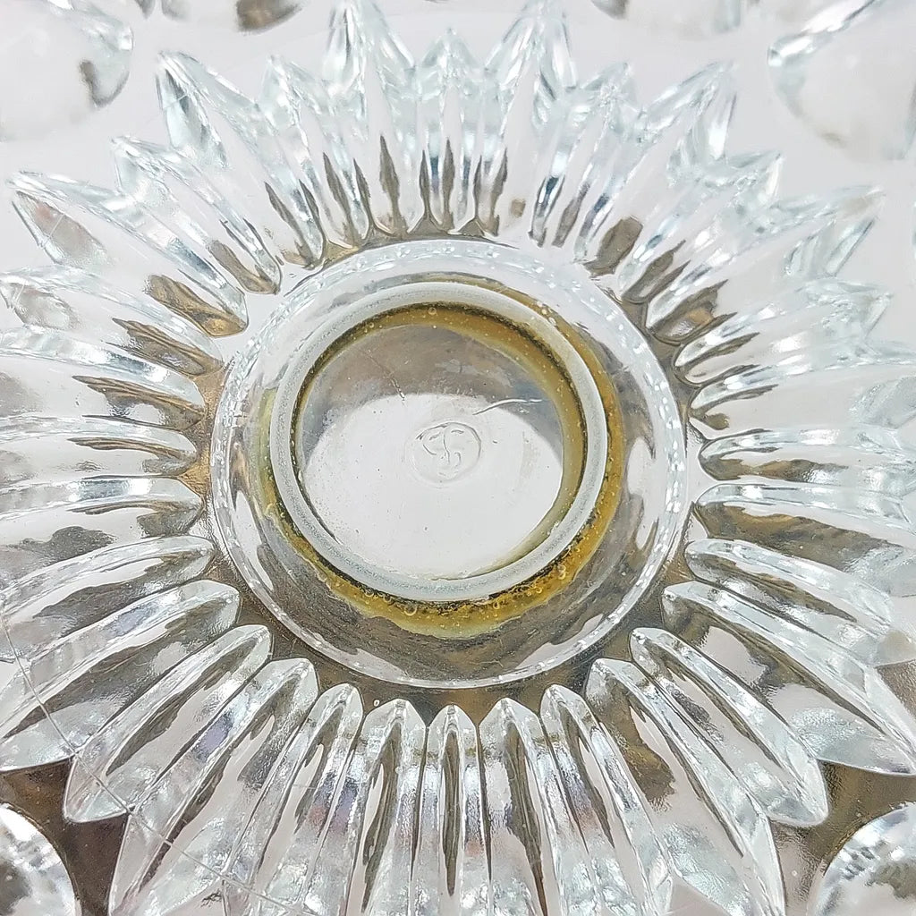Vintage Italian Crystal Glass Ashtray